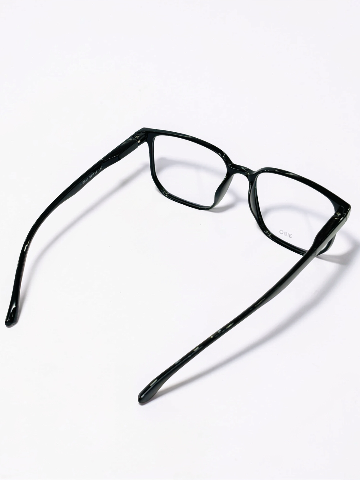 Glossy Black Square Optical Frame – Flexible Unisex
