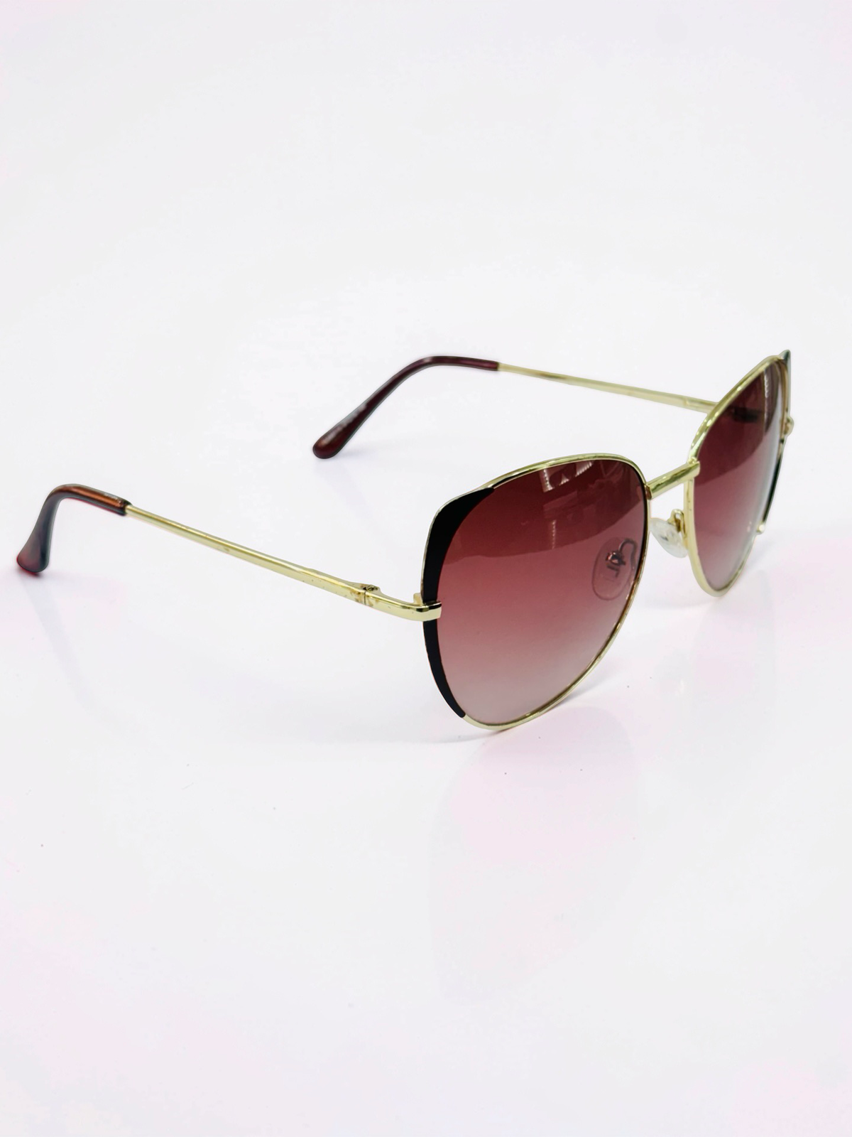 Prescription Sunglasses – Rose Brown Gradient Cat-Eye