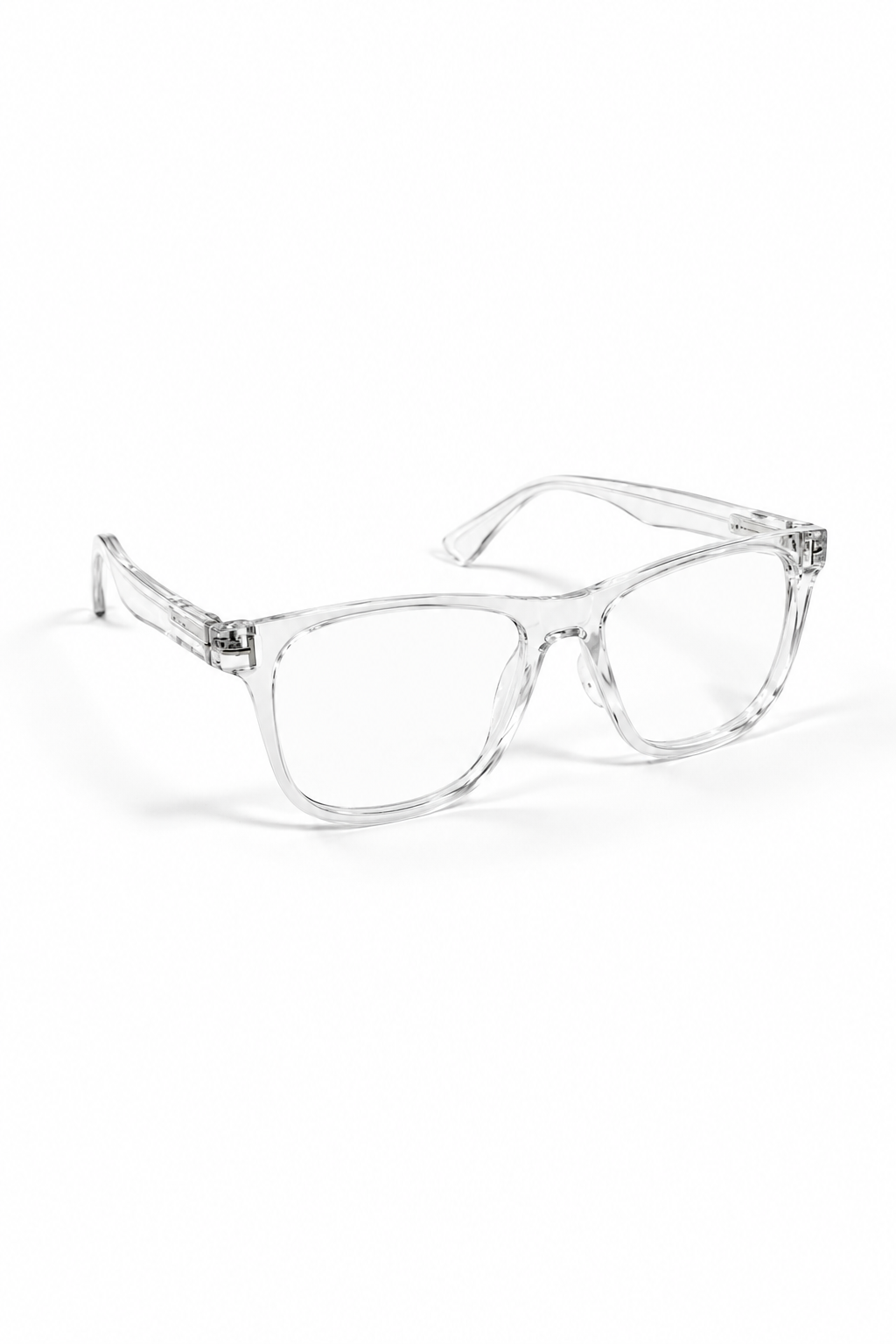 Crystal Clear Wayfarer Optical Frame