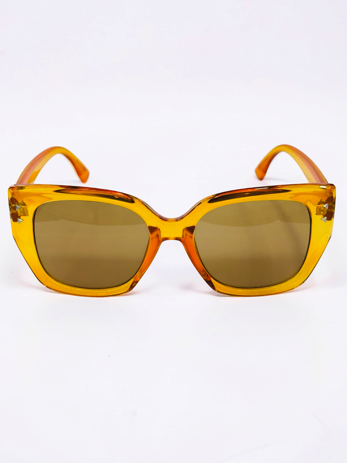 Oversized Cat-Eye Prescription Sunglasses – Amber Orange