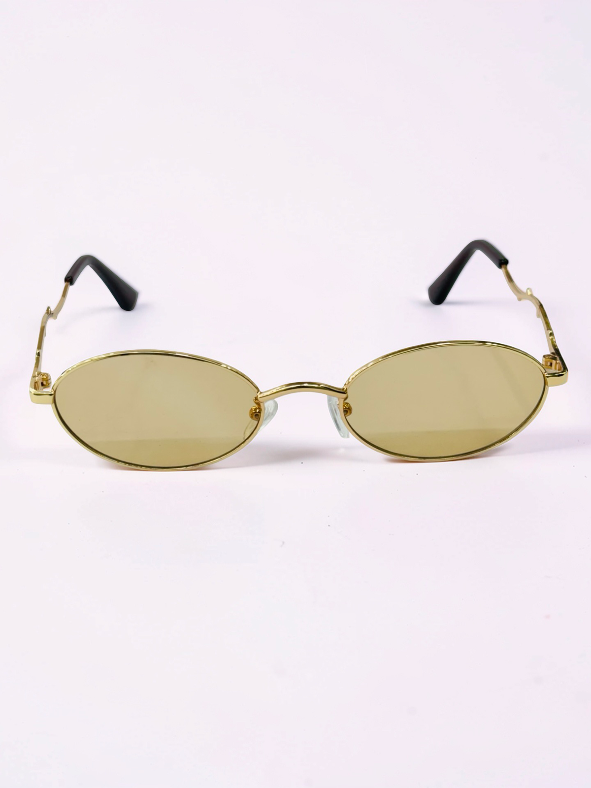 Unisex Oval Prescription Sunglasses – Gold
