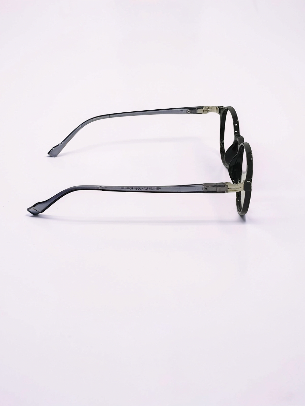 Round Flexible Eyeglasses Frame - Black