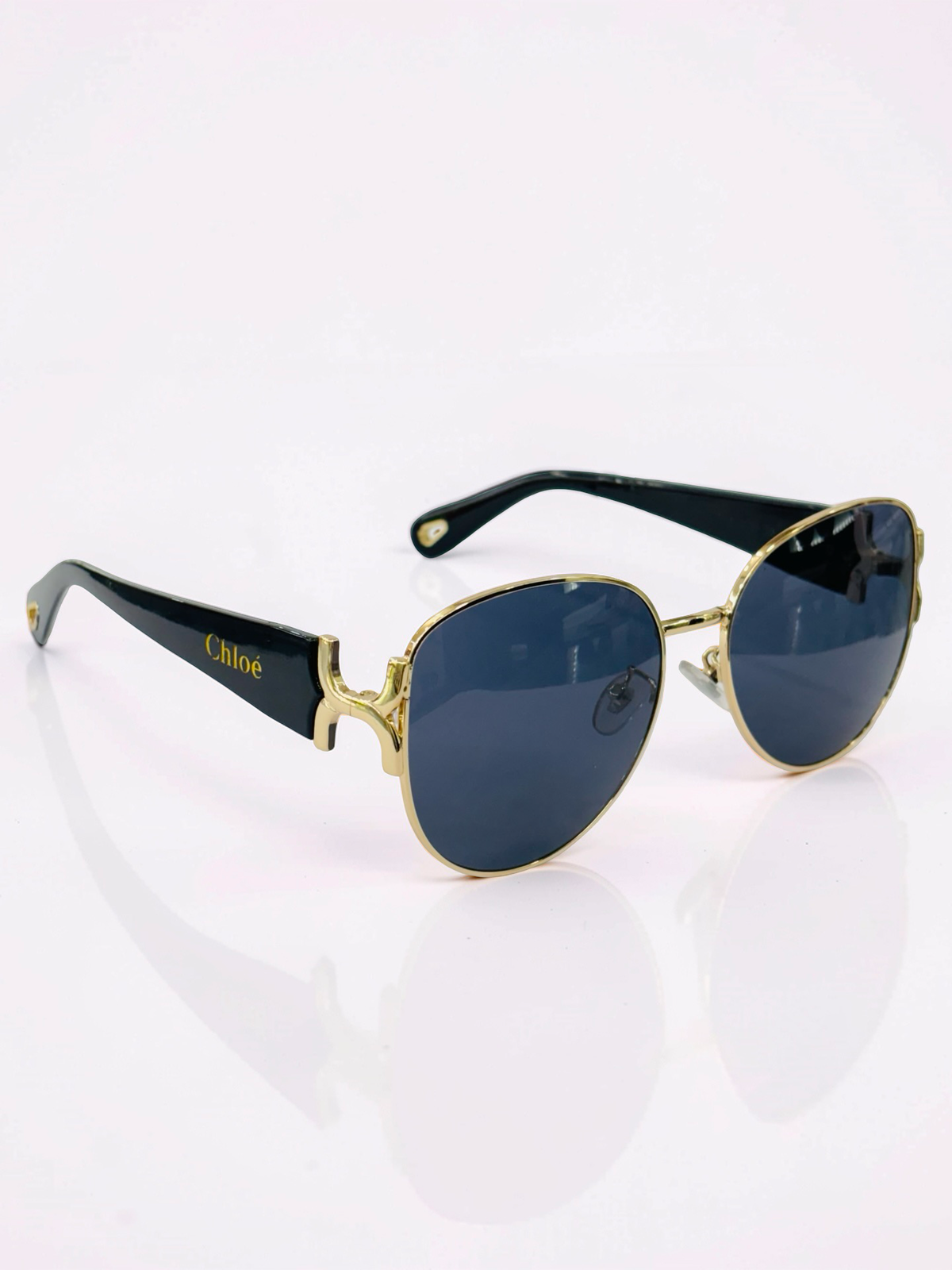 Prescription Sunglasses – Navy Blue Oversized Round Ladies