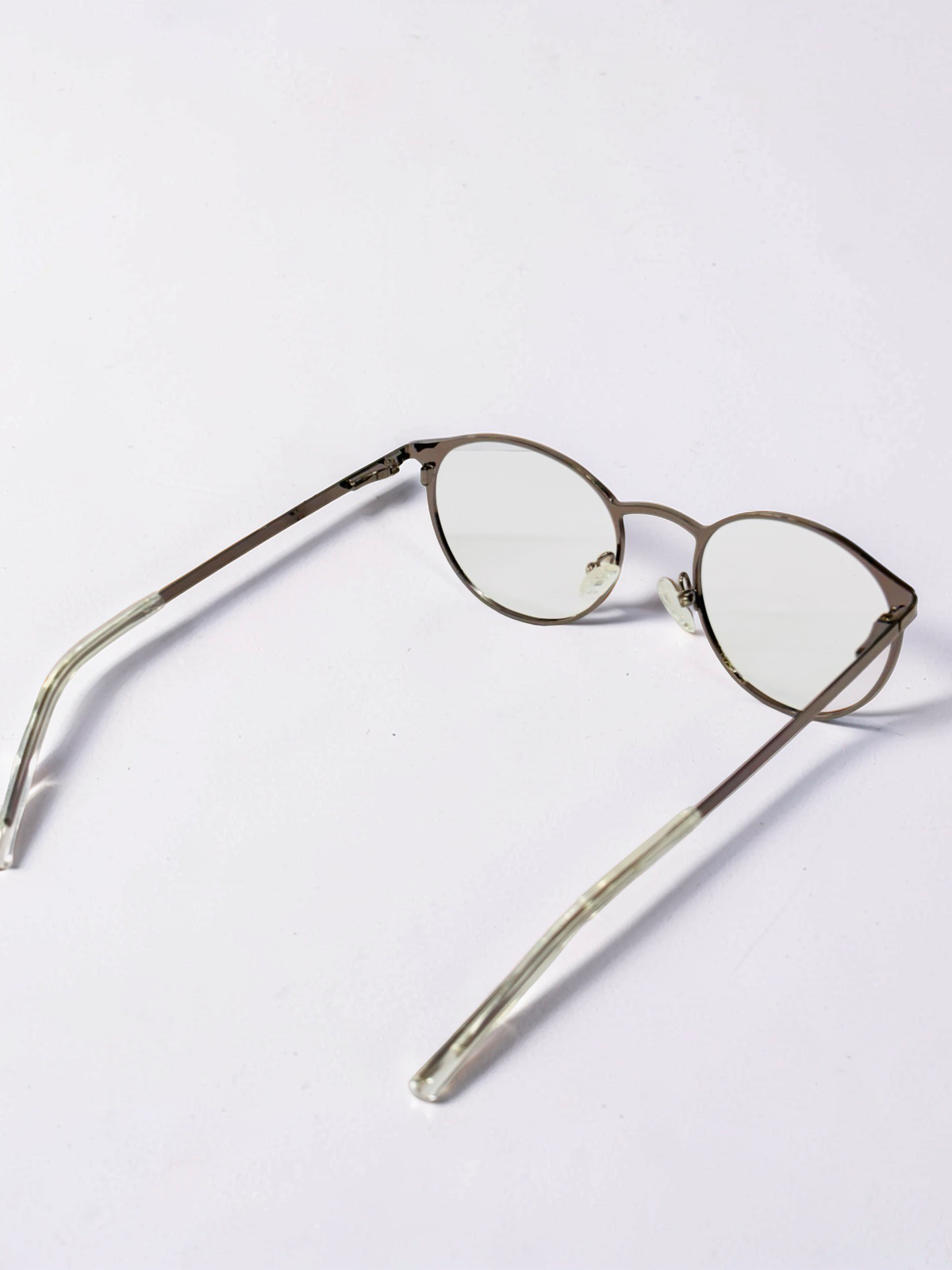 Black & Gunmetal Round Stainless Steel Frame – Unisex