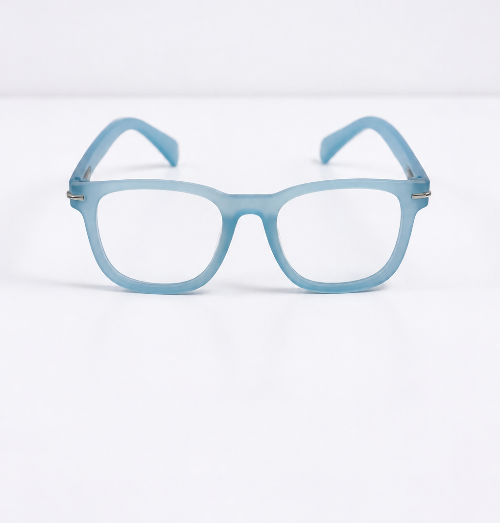 Flexible Blue Wayfarer Eyeglasses
