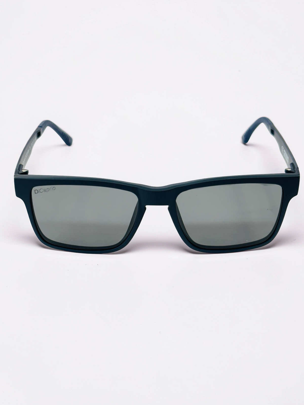 Clip-On Sunglasses - DiCaprio | Matte Black | Rectangle | Medium Fit