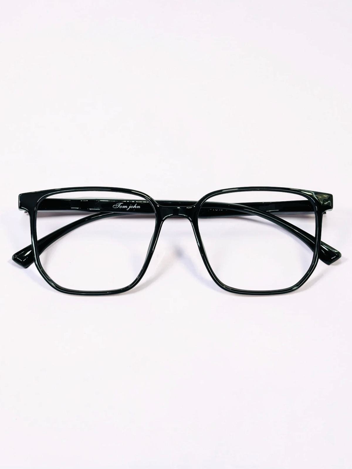 Glossy Black Square Optical Frame – Flexible Unisex