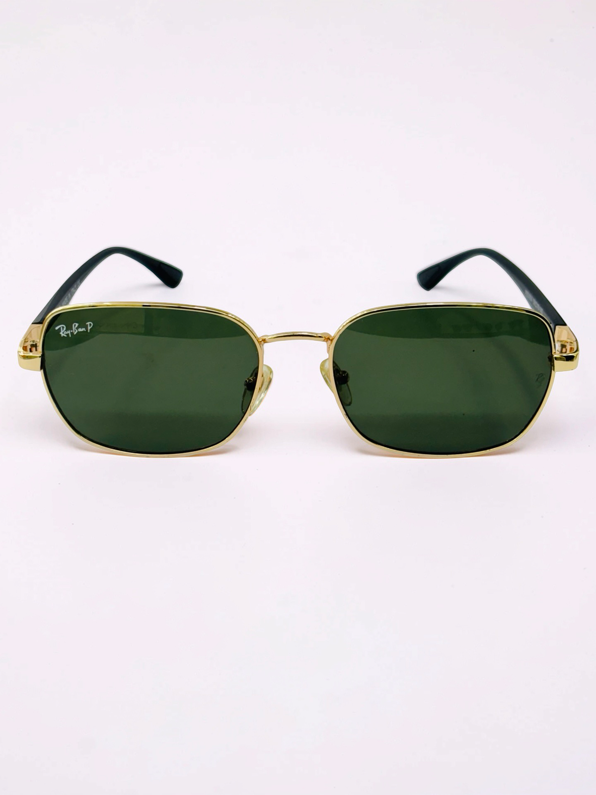 Prescription Sunglasses – Dark Green Polarized Square