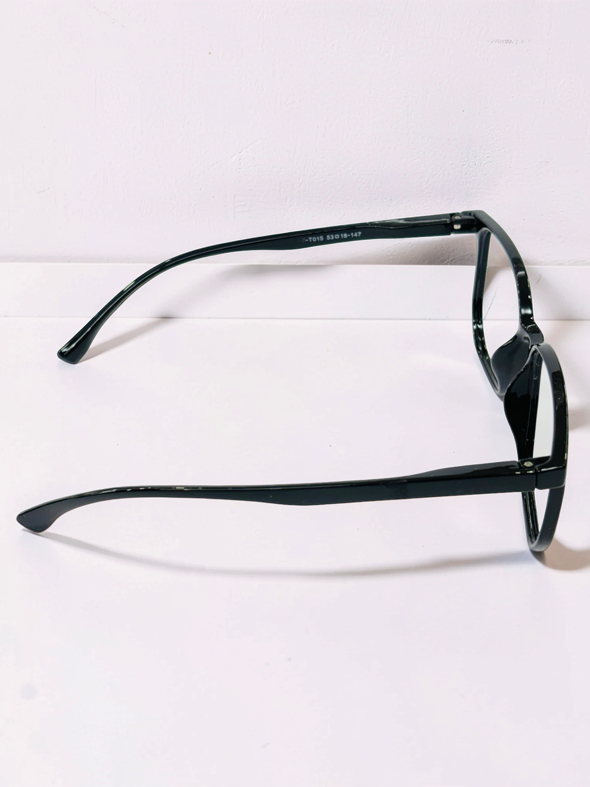 Glossy Black Square Optical Frame – Flexible Unisex