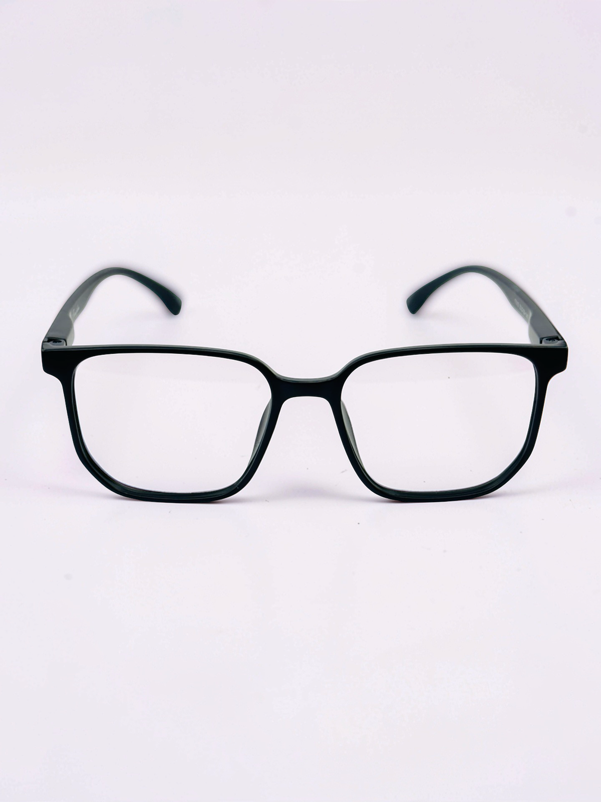 Matte Black Square Optical Frame – Flexible Unisex