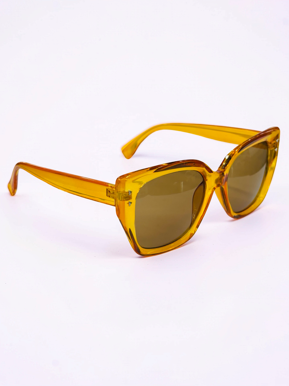 Oversized Cat-Eye Prescription Sunglasses – Amber Orange
