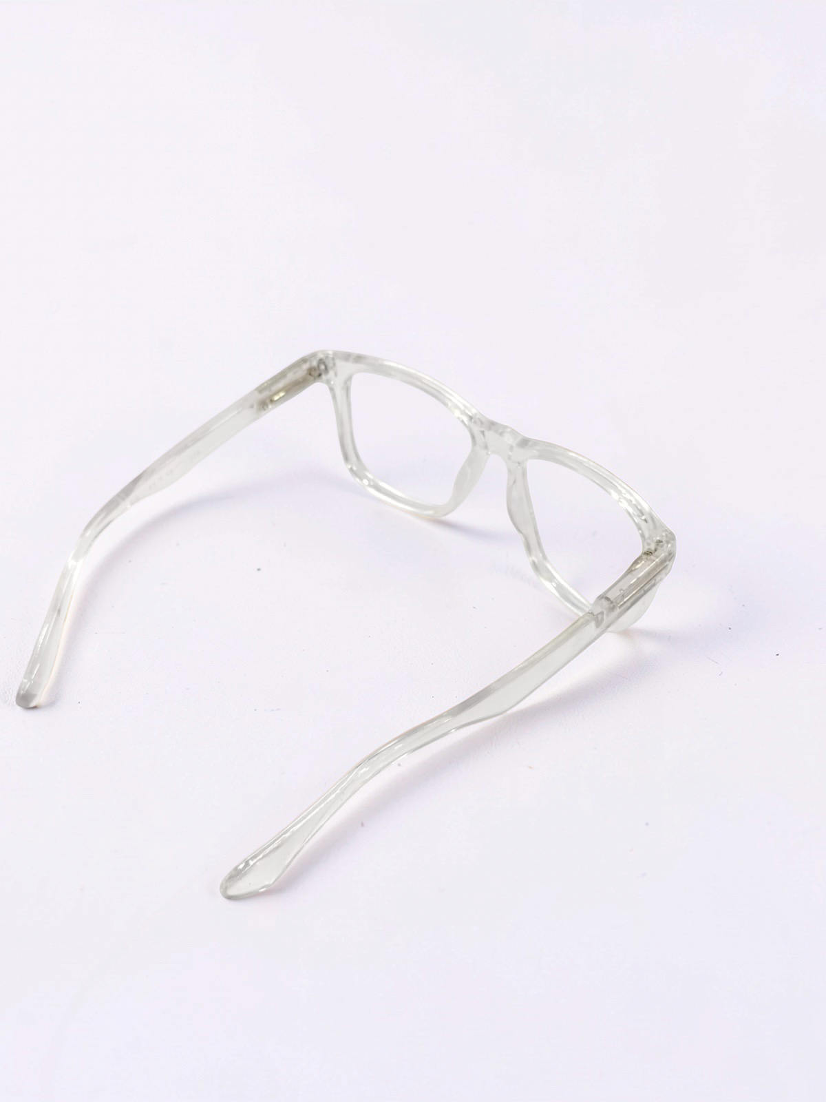 Crystal Clear Wayfarer Optical Frame