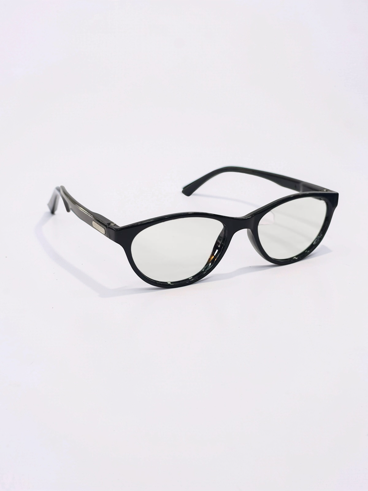 Flexible Cat-Eye Optical Frame – Glossy Black