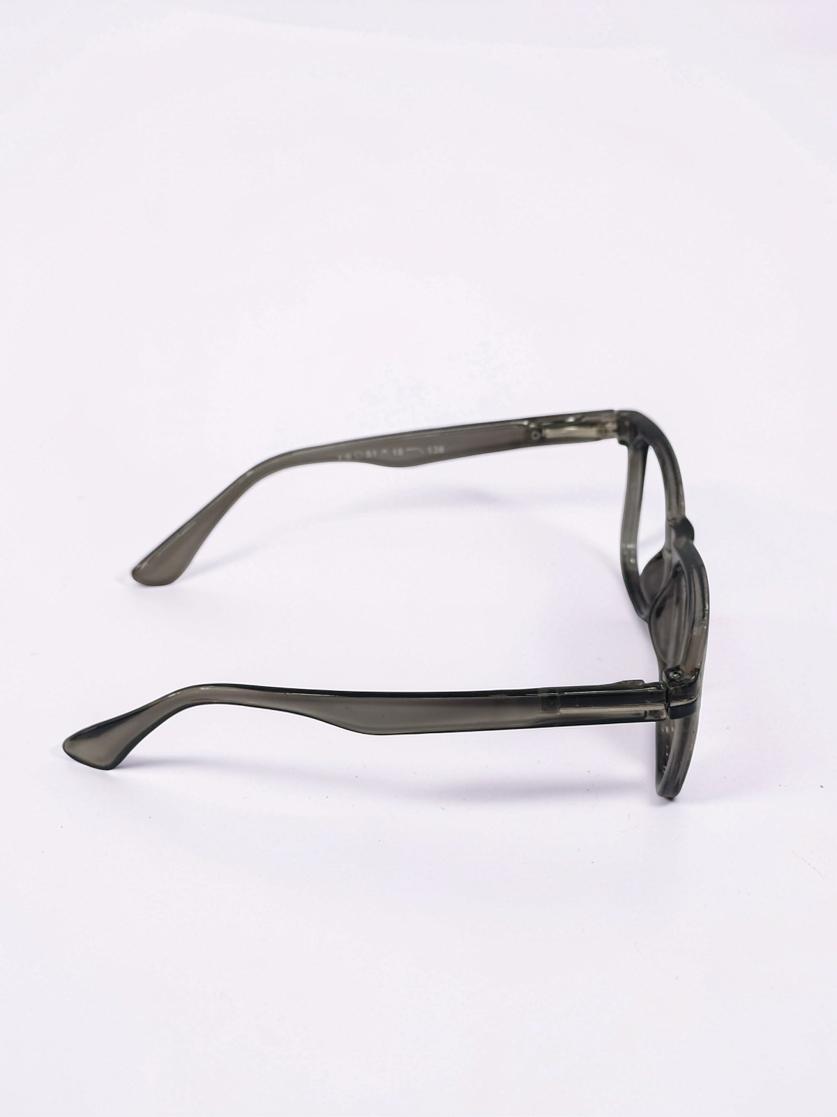 Square Transparent Smoke Grey Optical Frame – Flexible Unisex