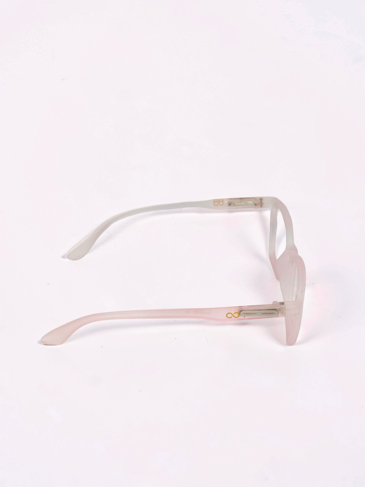 Flexible Geometric Eyeglasses – Blush Pink Marble (Medium Fit)