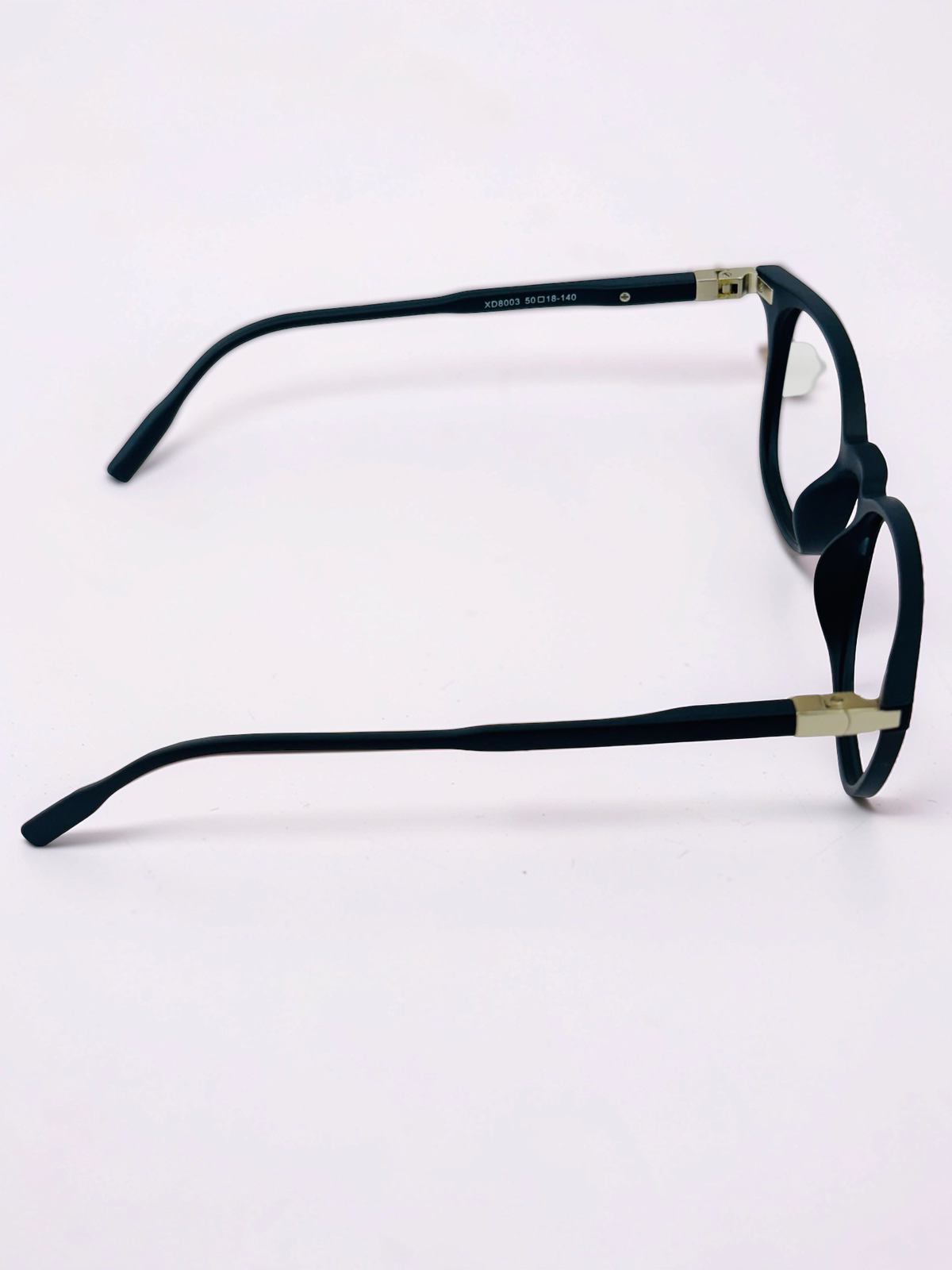 XD8003 Round Clip-On Eyeglasses – Matte Black Grey Gradient
