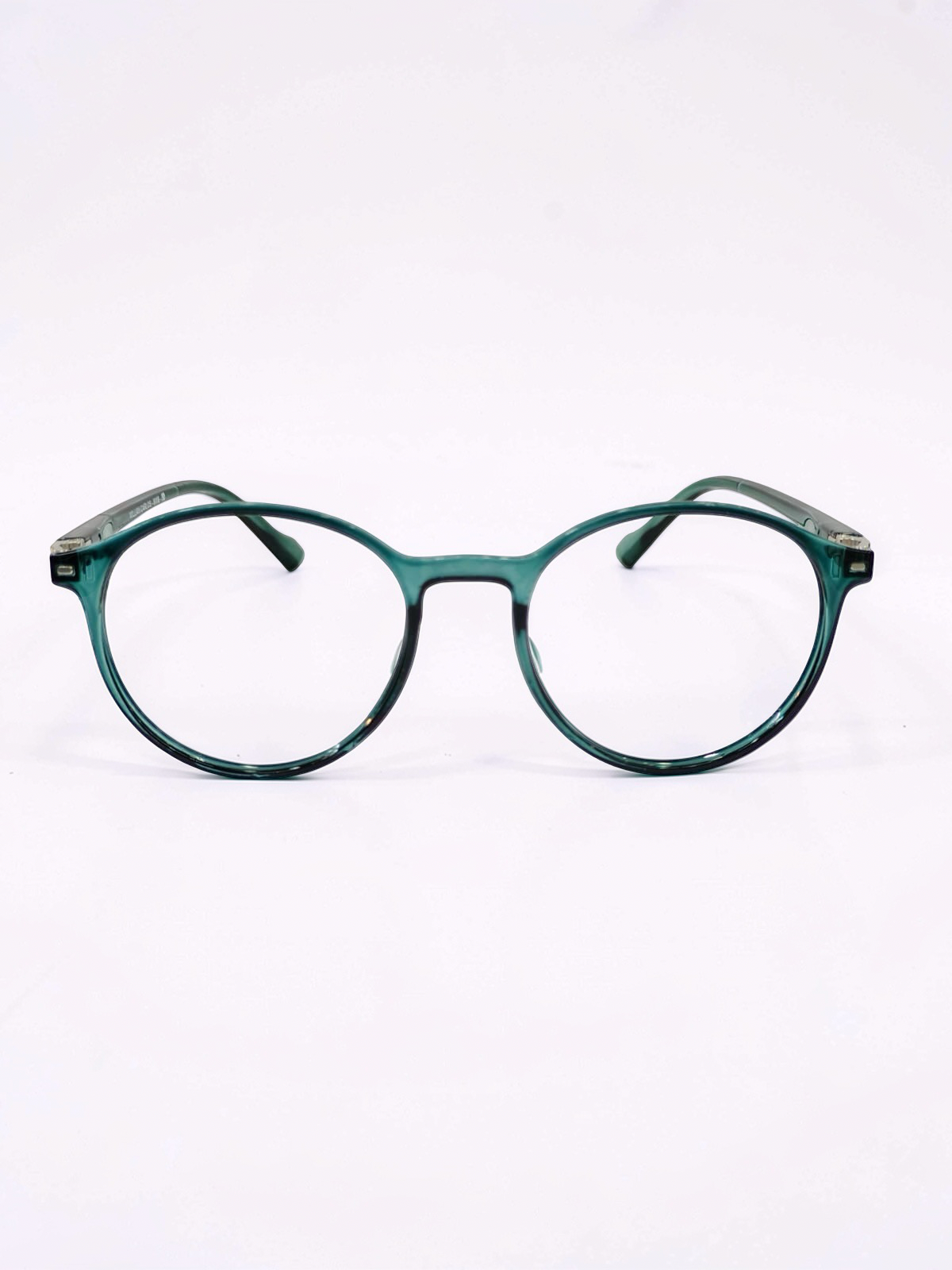 Round Deep Teal Green Optical Frame – Flexible Unisex