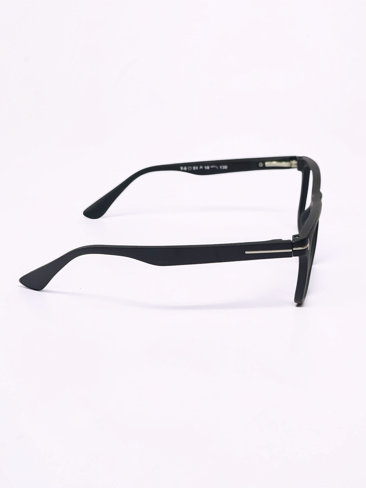Square Matte Black Optical Frame – Flexible Unisex