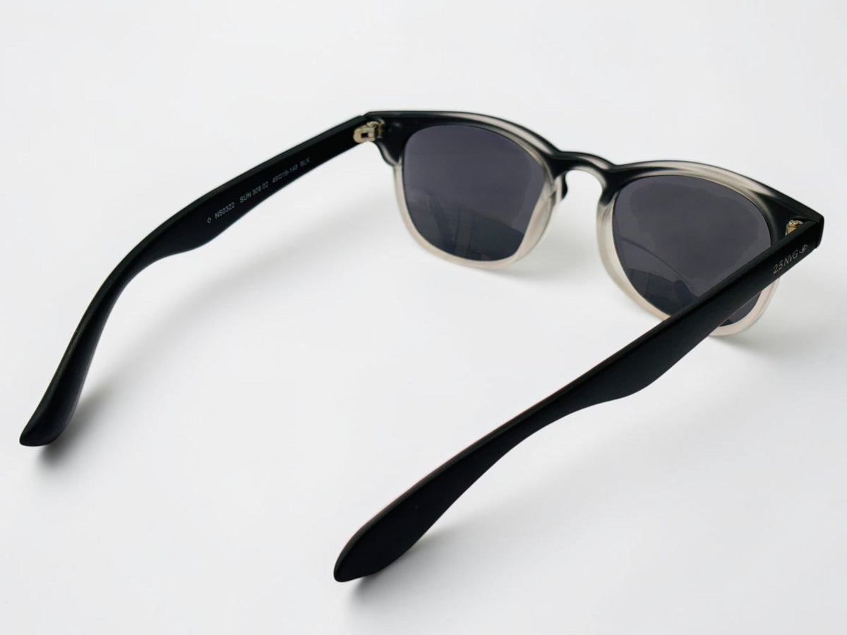 2.5 NVG Clubmaster Prescription Sunglasses – Black & Clear
