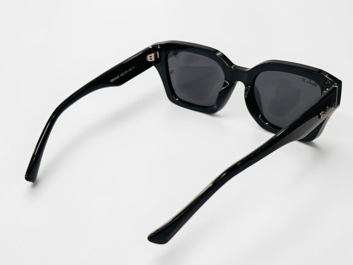 Ray-Ban x Ferrari Black Square Polarized Sunglasses