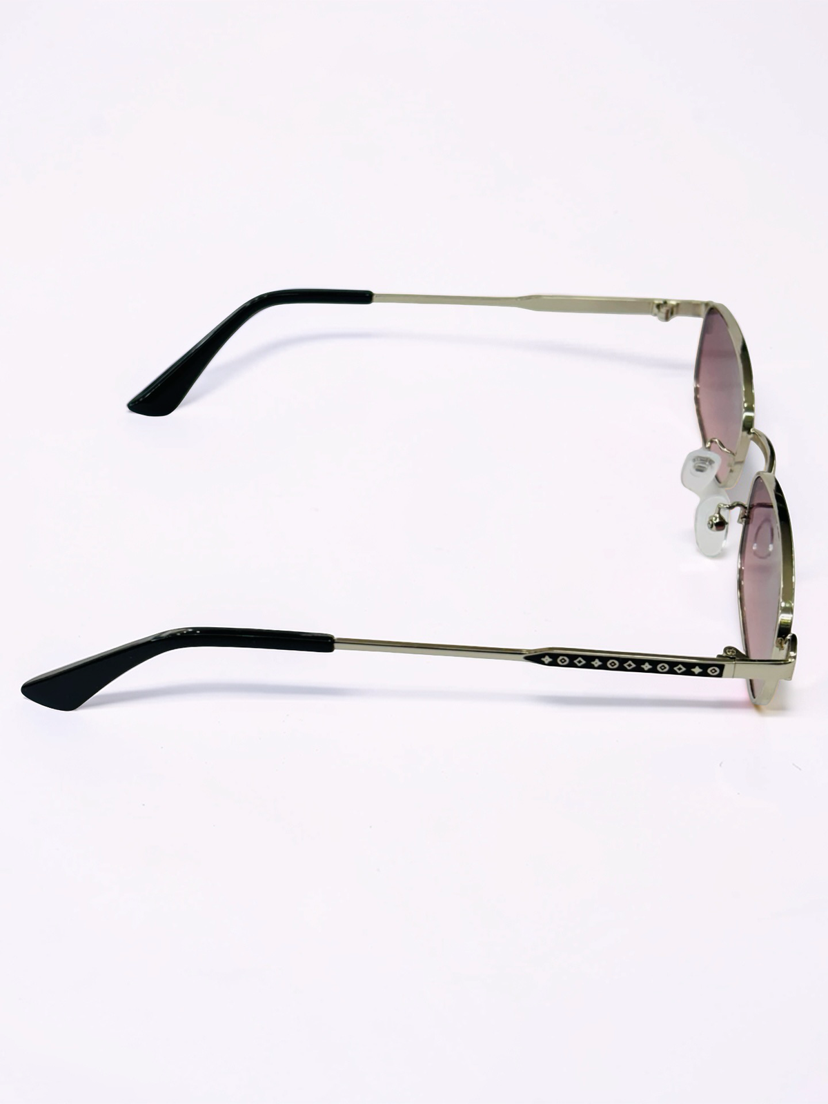 Prescription Sunglasses – Rose Pink Slim Rectangular Monogram