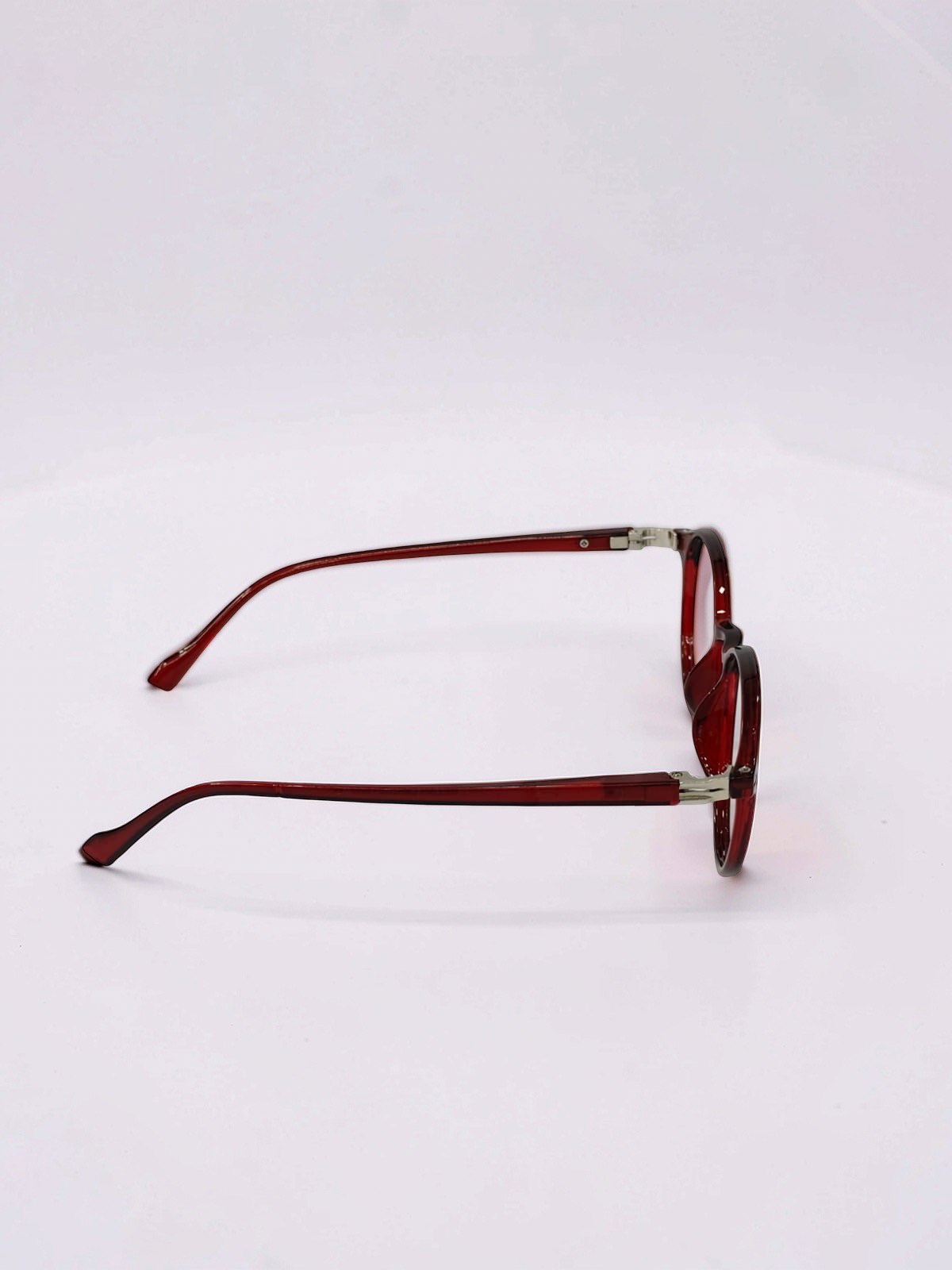 Round Maroon Optical Frame – Flexible Unisex