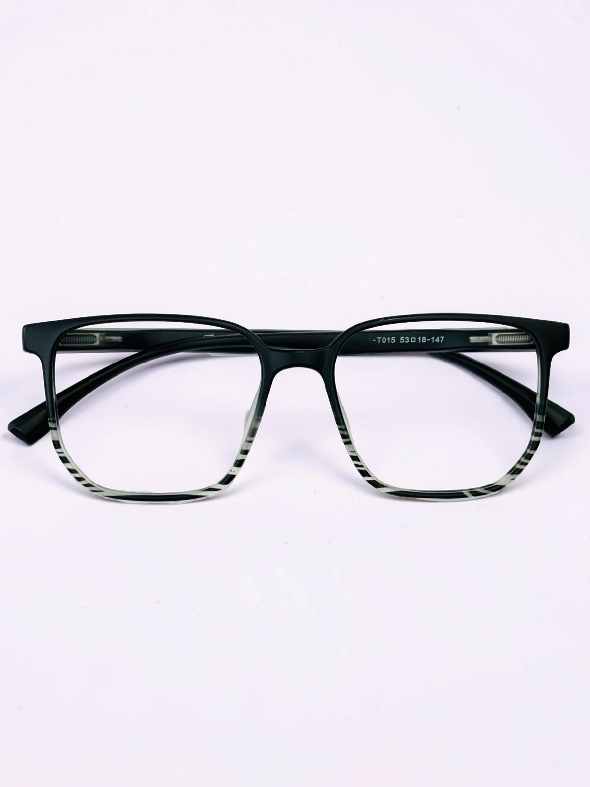 Teal Gradient Square Optical Frame – Flexible Unisex