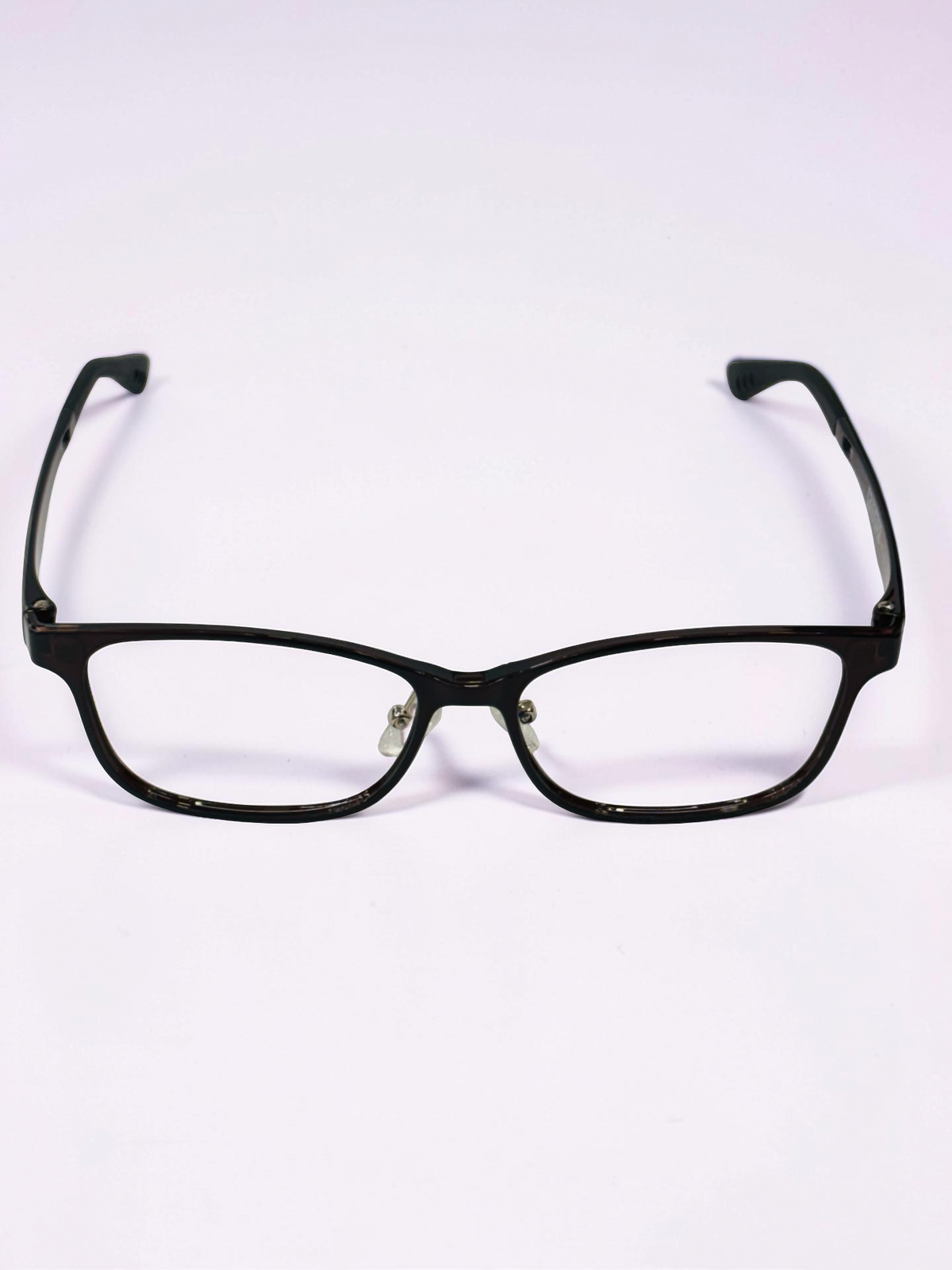 Front view of the black optical frame
