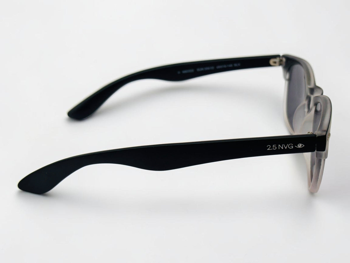 2.5 NVG Clubmaster Prescription Sunglasses – Black & Clear