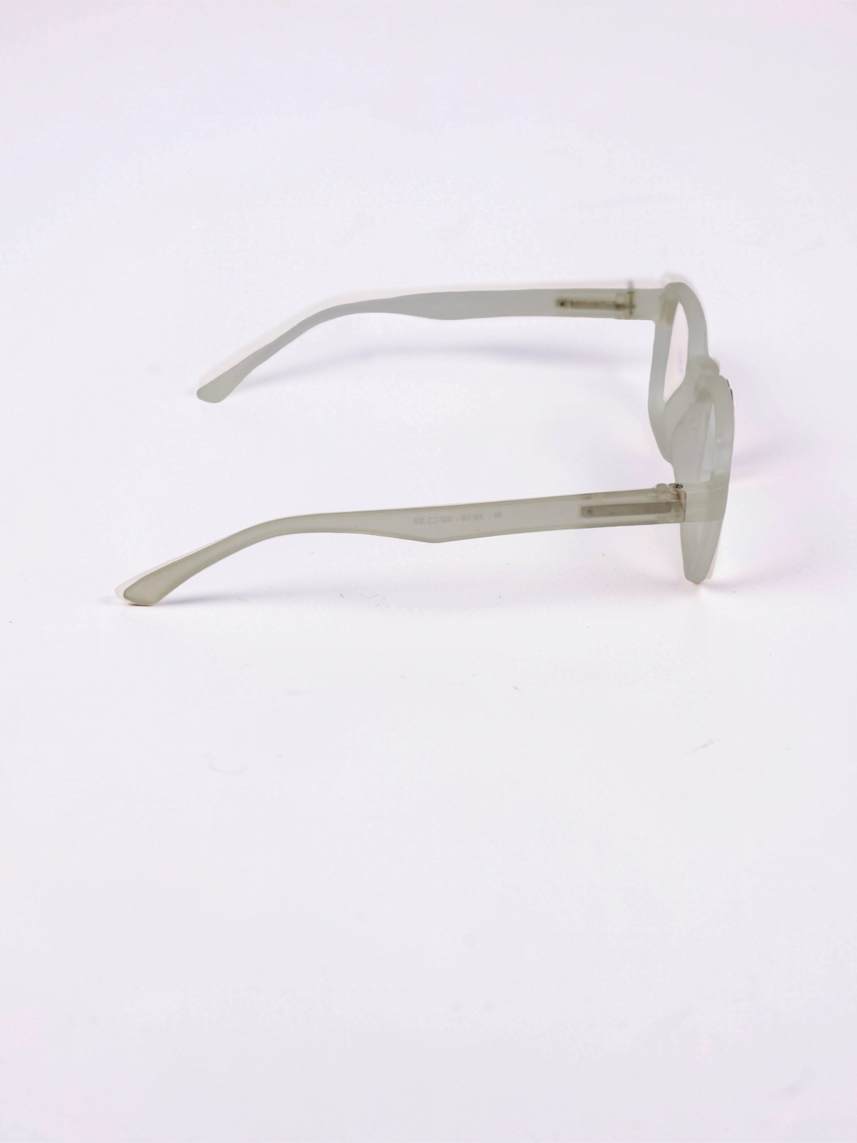 Frosted Grey Square Eyeglasses – Flexible Frame | Unisex