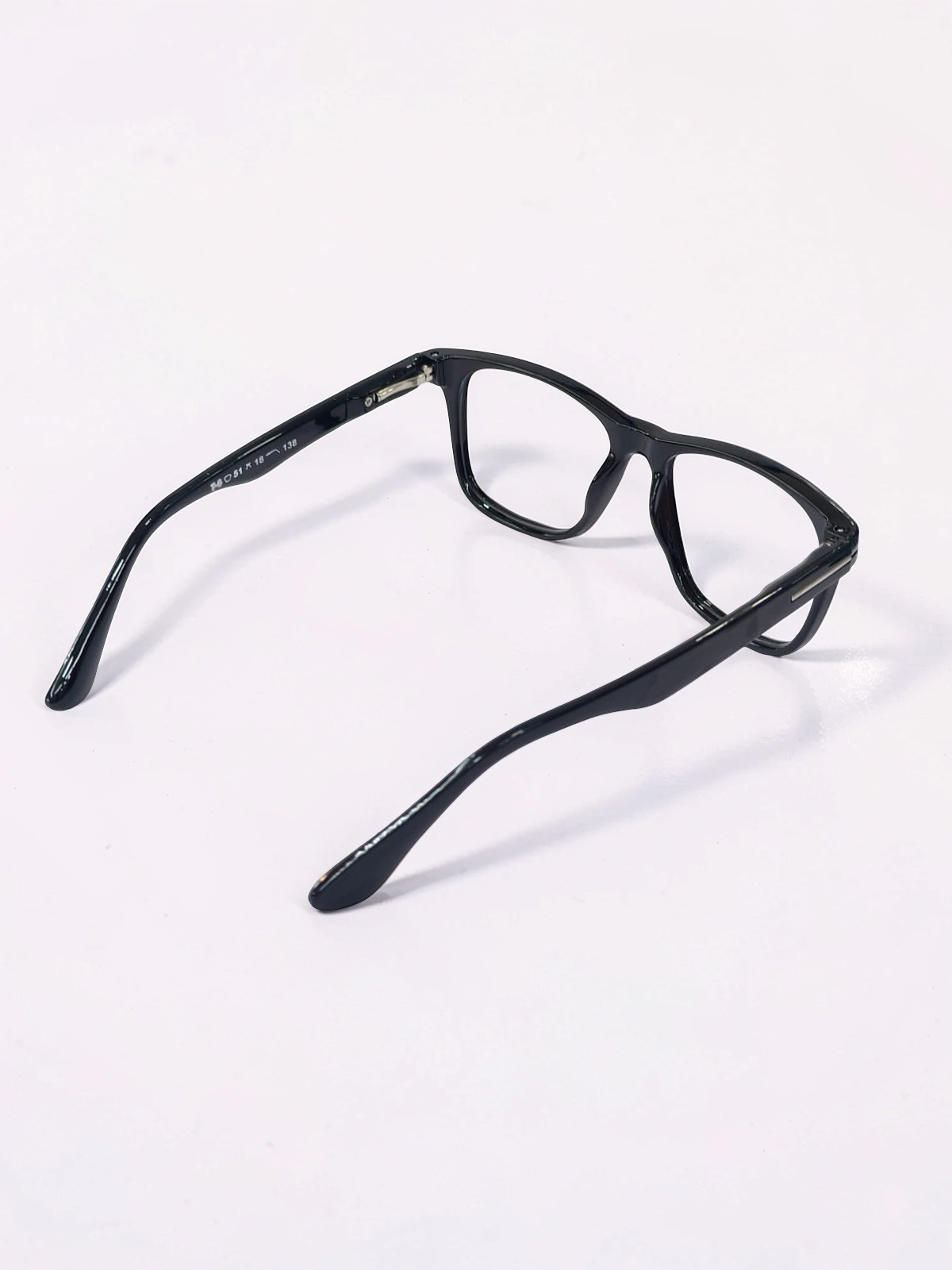 Square Glossy Black Optical Frame – Flexible Unisex