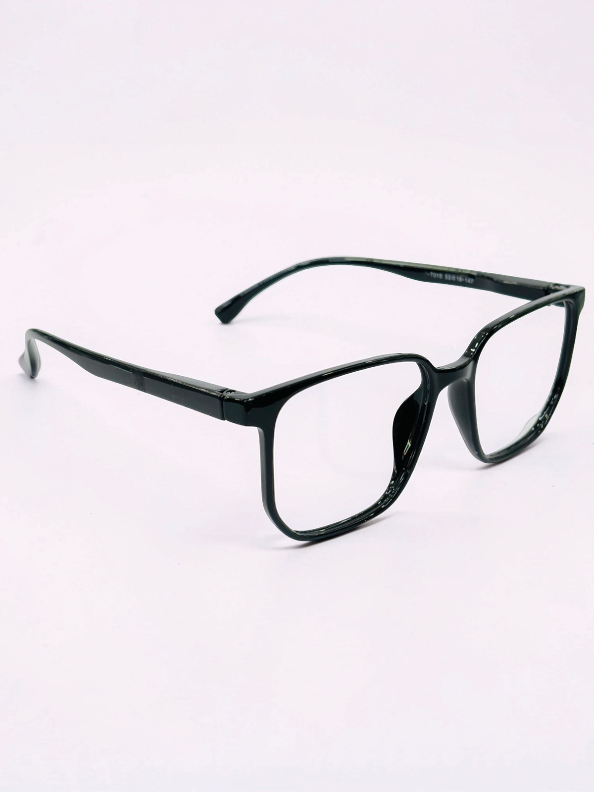 Glossy Black Square Optical Frame – Flexible Unisex