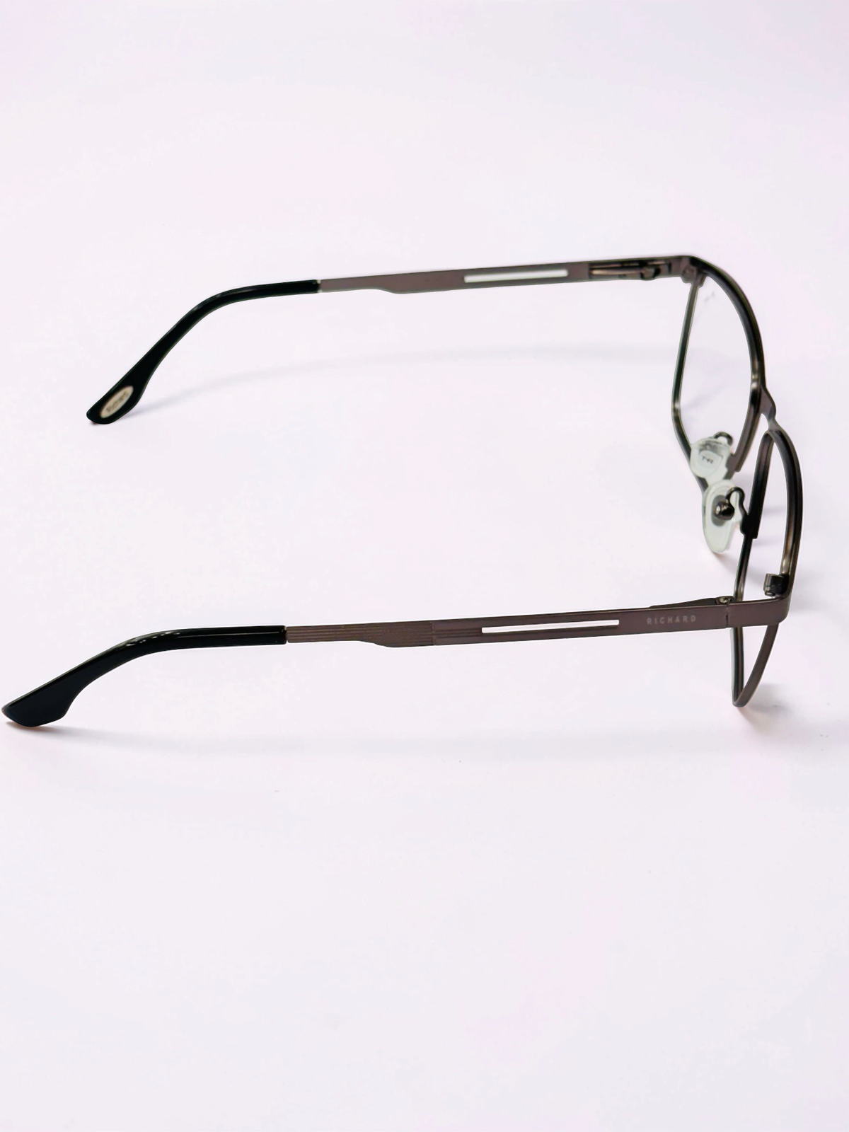 Gunmetal Rectangular Stainless Steel Unisex Frame