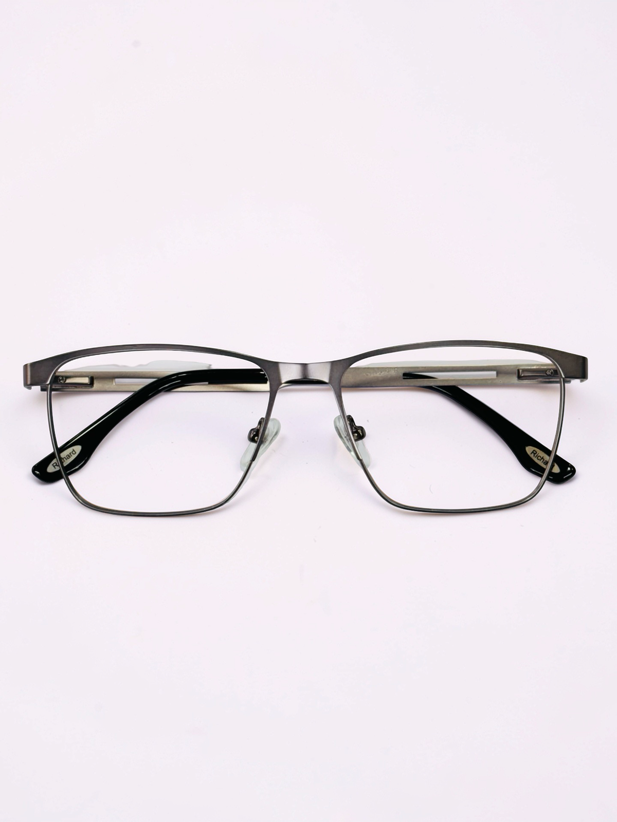 Gunmetal Rectangular Stainless Steel Unisex Frame