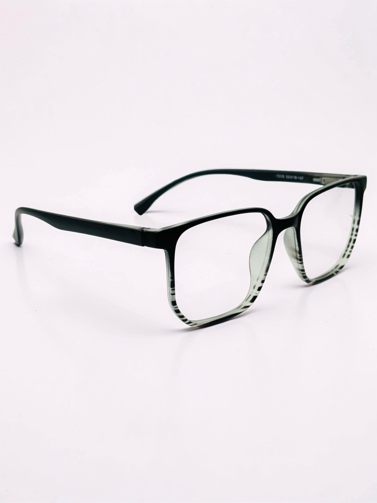 Teal Gradient Square Optical Frame – Flexible Unisex
