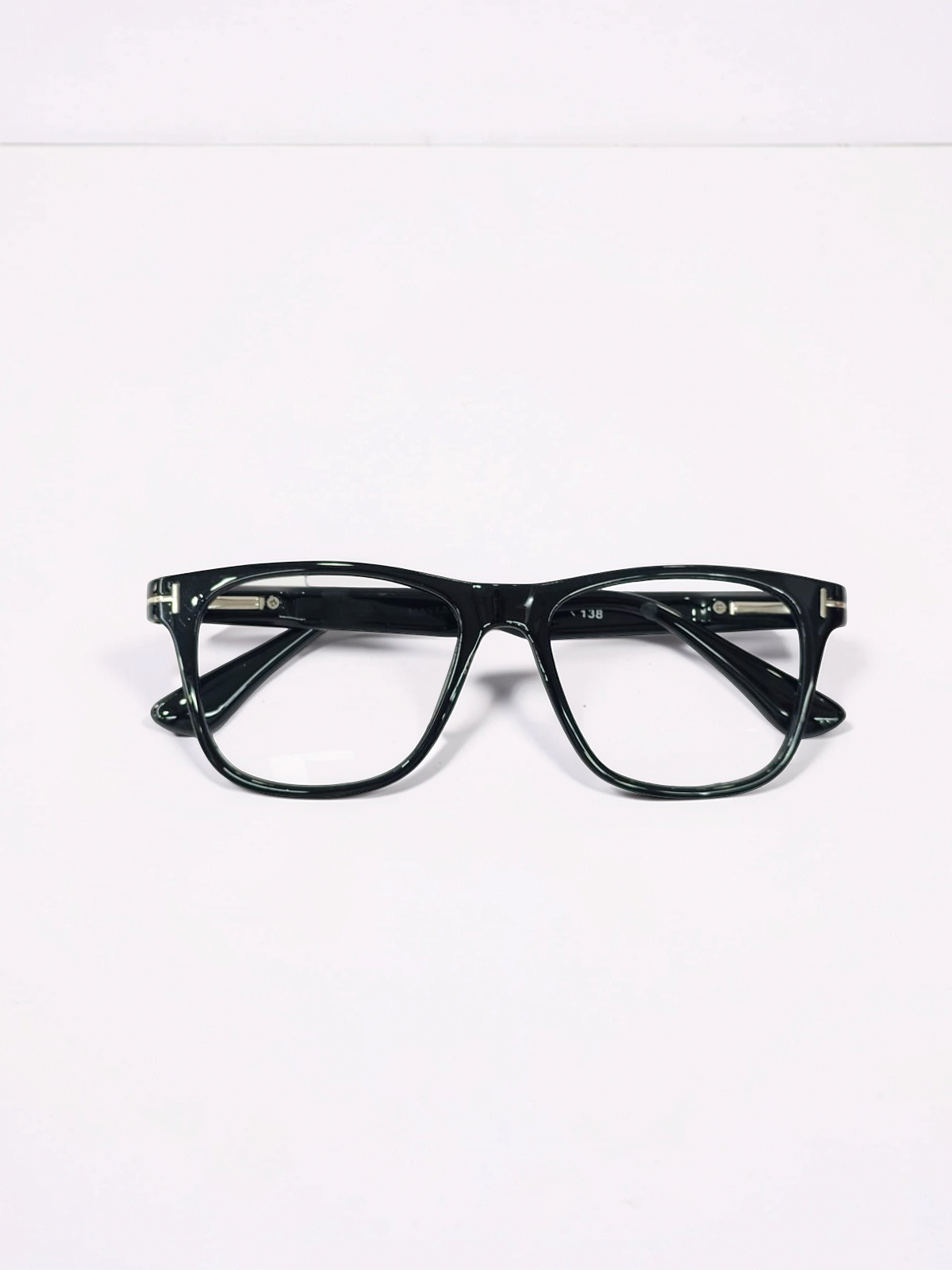 Square Glossy Black Optical Frame – Flexible Unisex