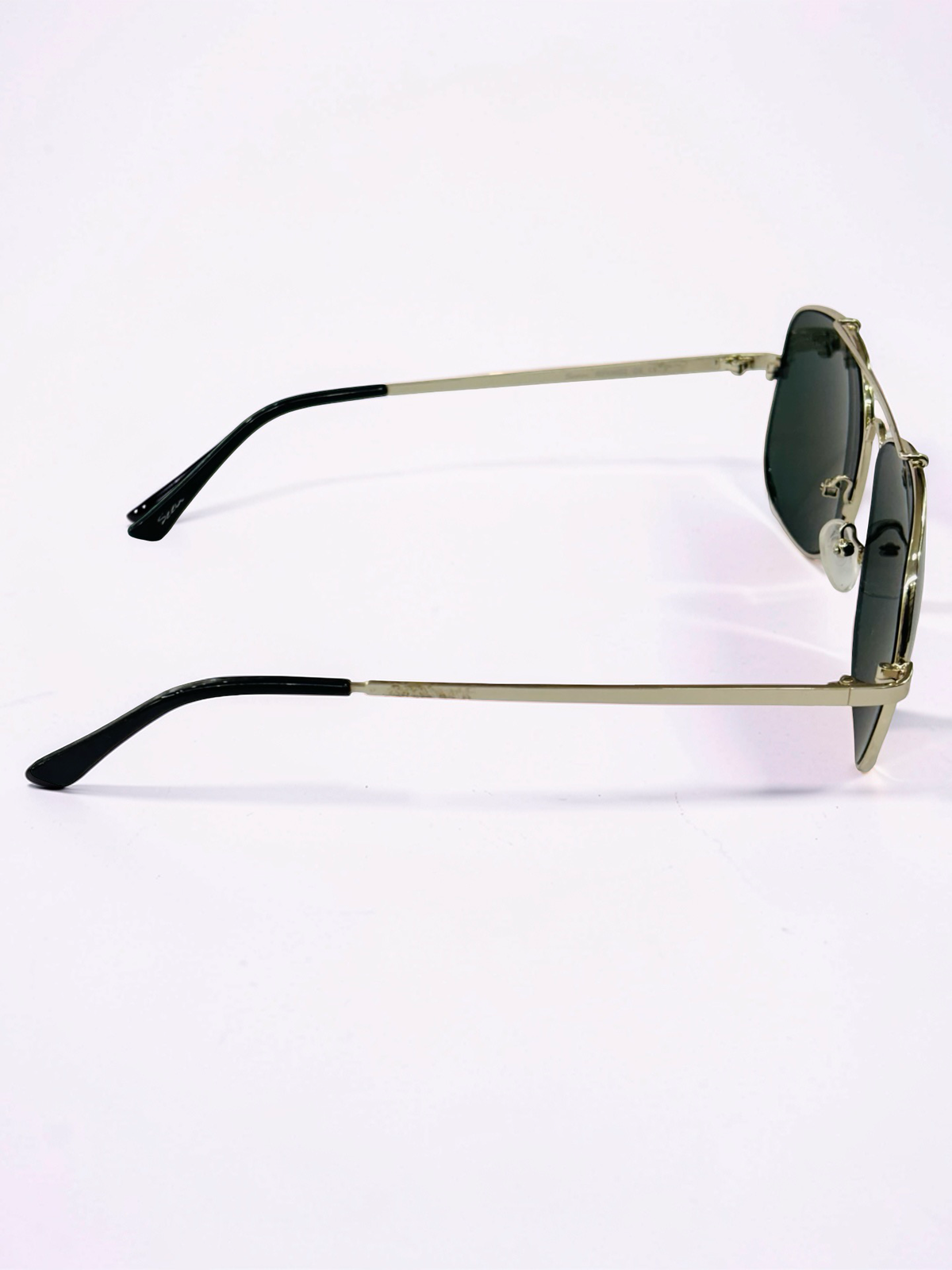 Prescription Sunglasses – Dark Green Double Bridge Aviator Square