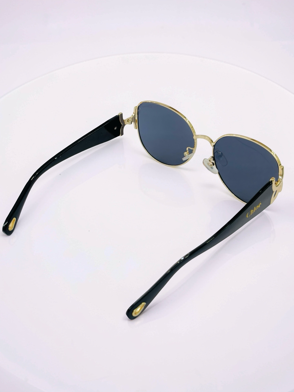 Prescription Sunglasses – Navy Blue Oversized Round Ladies