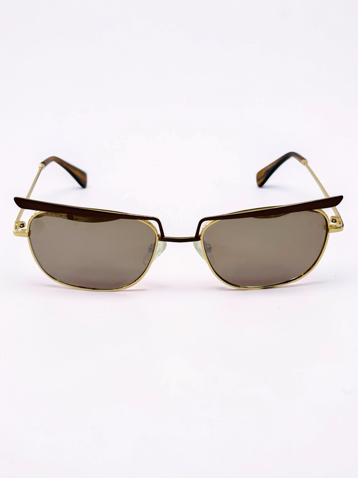 Prescription Sunglasses – Brown Tint Browline Square