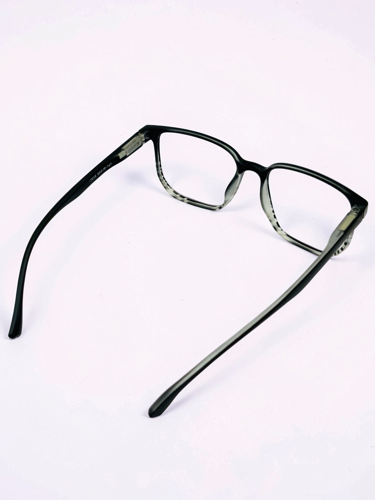 Teal Gradient Square Optical Frame – Flexible Unisex