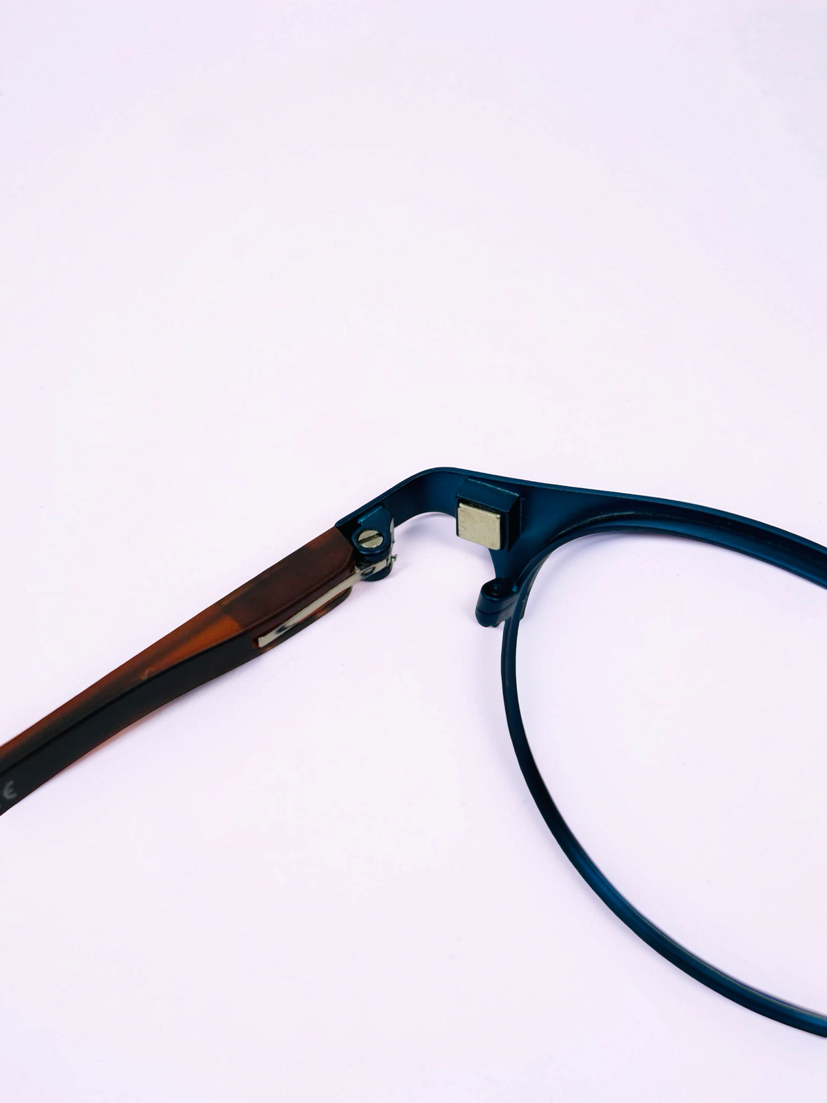 Clip-On Sunglasses | Teal & Tortoise | Round | Medium Fit