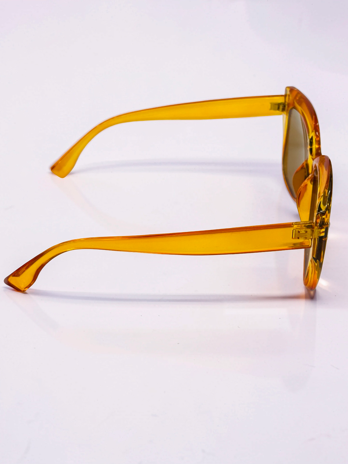 Oversized Cat-Eye Prescription Sunglasses – Amber Orange