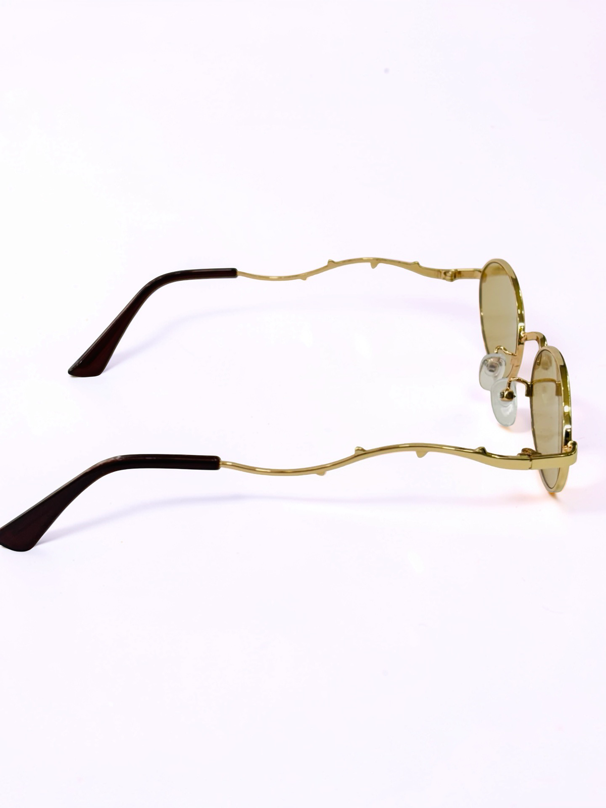 Unisex Oval Prescription Sunglasses – Gold