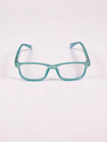 Flexible Rectangle Eyeglasses – Teal (Medium Fit)
