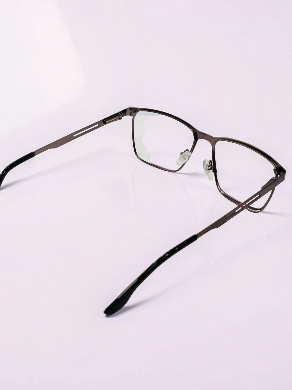 Gunmetal Rectangular Stainless Steel Unisex Frame