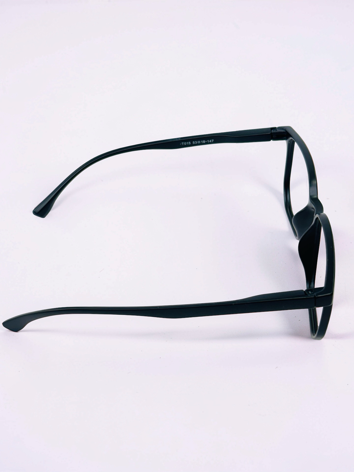 Matte Black Square Optical Frame – Flexible Unisex