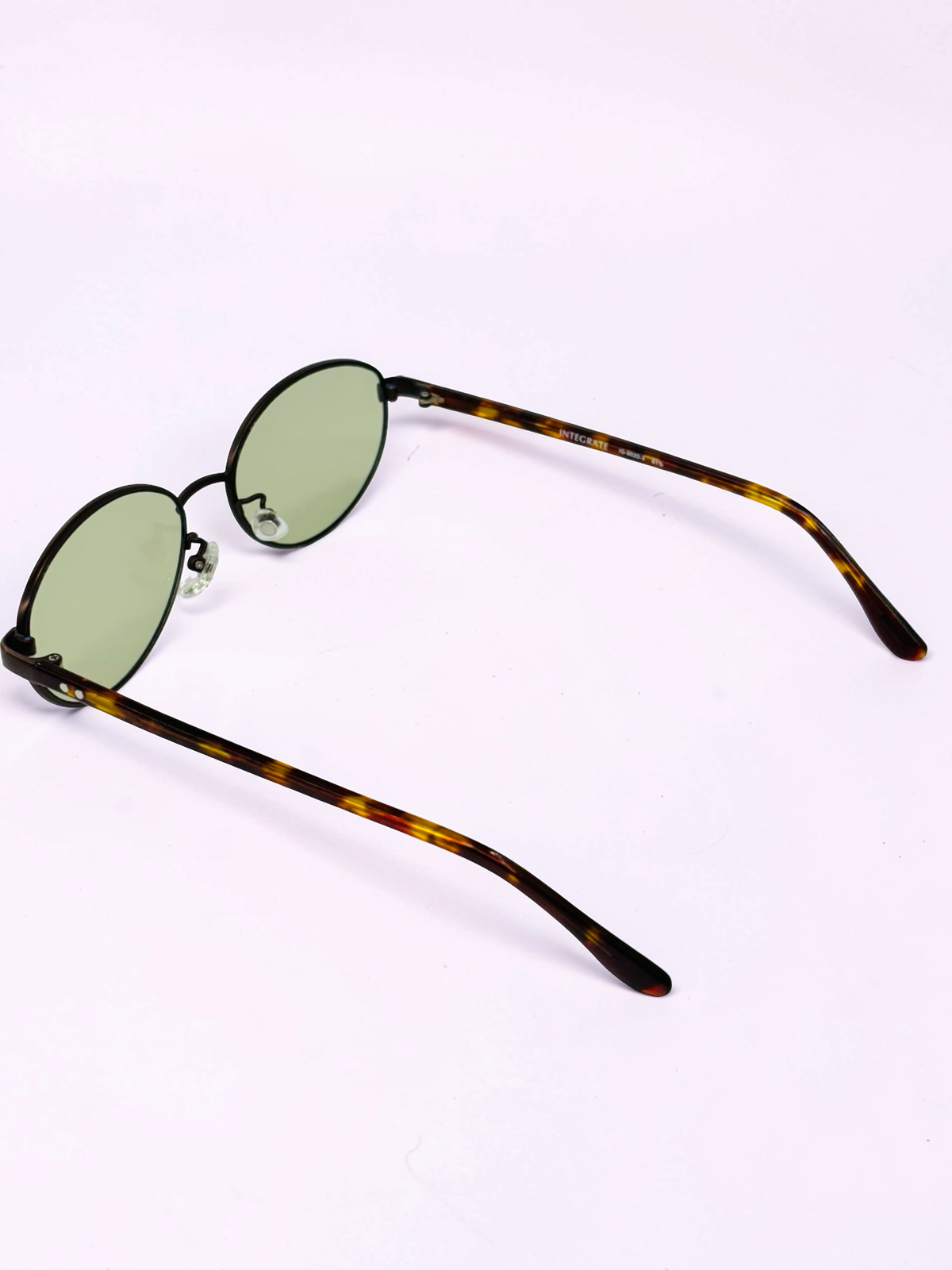 Unisex Oval Prescription Sunglasses – Black & Tortoiseshell with Green Tint