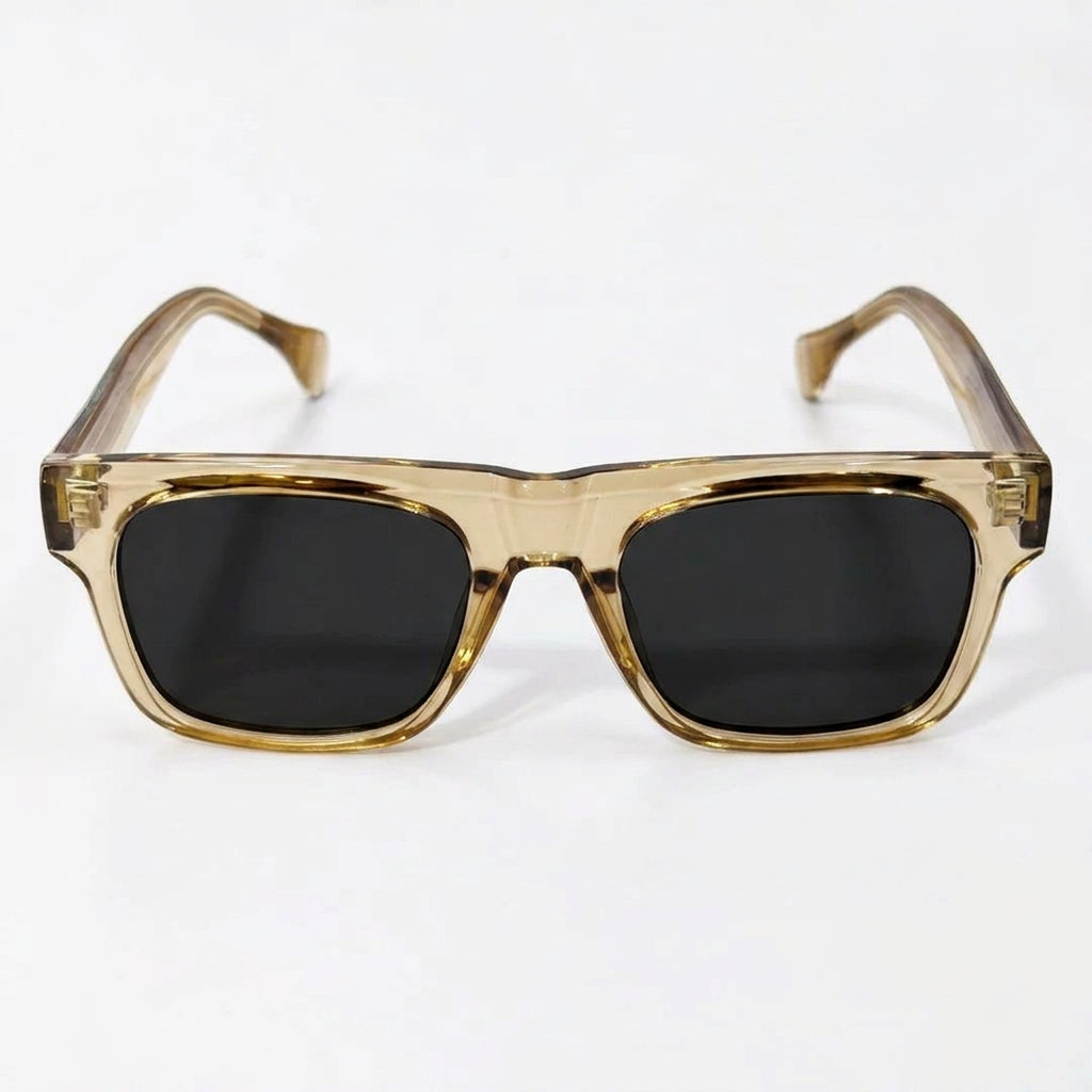 Veyra Champagne Square Sunglasses