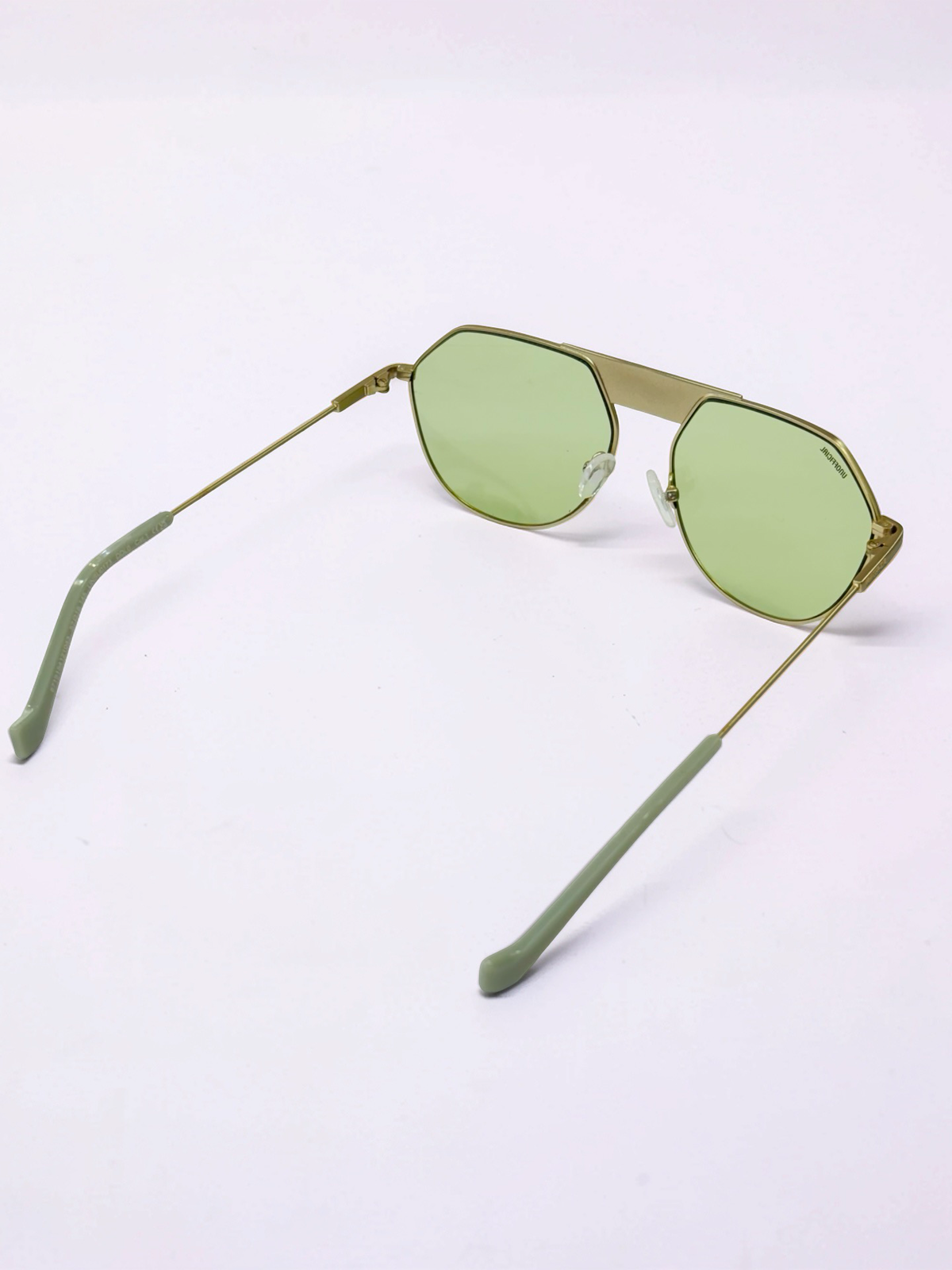 Prescription Sunglasses – Green Tint Geometric