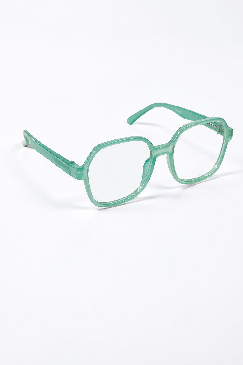 Mint Green Geometric Eyeglasses